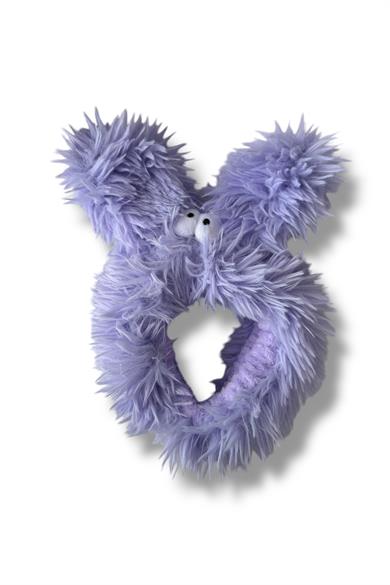 Mor Renk Canavar Figürlü Peluş Saç Bandı