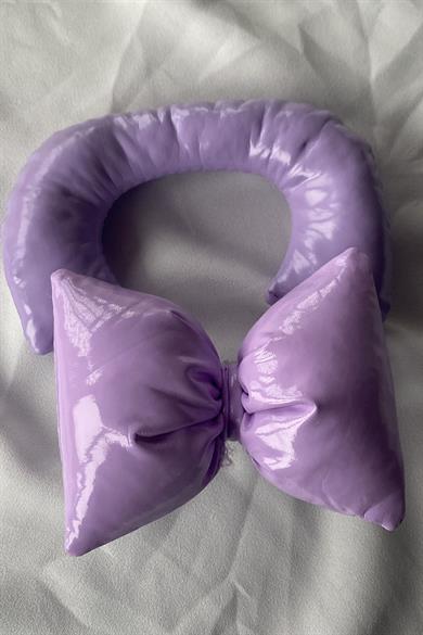 Mor Renk Fiyonk Figürlü Telefon Aksesuarı