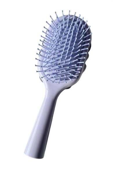 Mor Renk Taş Ve İnci Detaylı Saç Tarama Fırçası/ Tarak