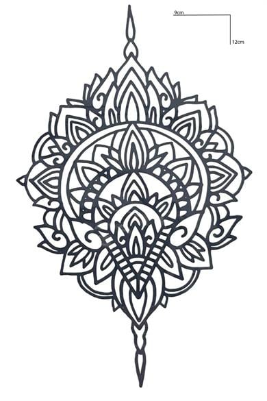 Motif Figürlü 12 Saat Sonra Kararan Geçici Dövme Tattoo