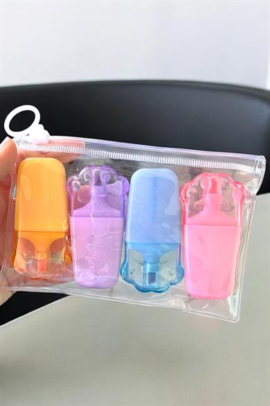 Pati Figürlü 4lü Fosforlu Kalem Set