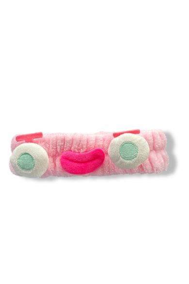 Pembe Renk Canavar Figürlü Peluş Saç Bandı