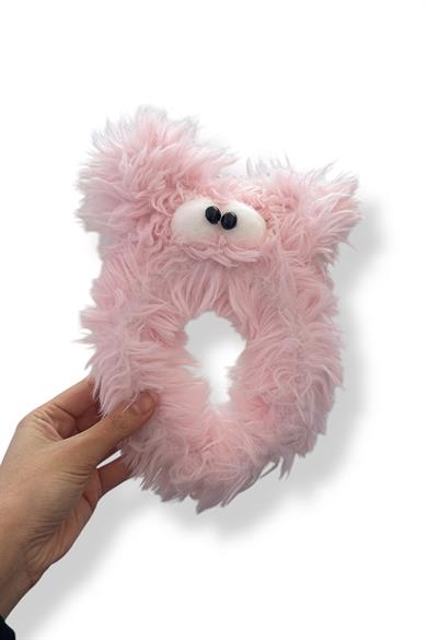 Pembe Renk Canavar Figürlü Peluş Taç