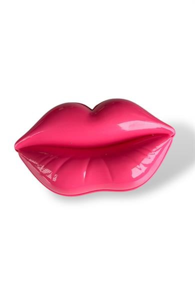 Pembe Renk Dudak Figürlü Çanta Boy Ayna/ Tarak