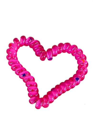 Pembe Renk Kalpli Helezon Lastik Toka