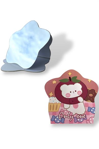 Pembe Renk Karışık Figürlü Masa Aynası