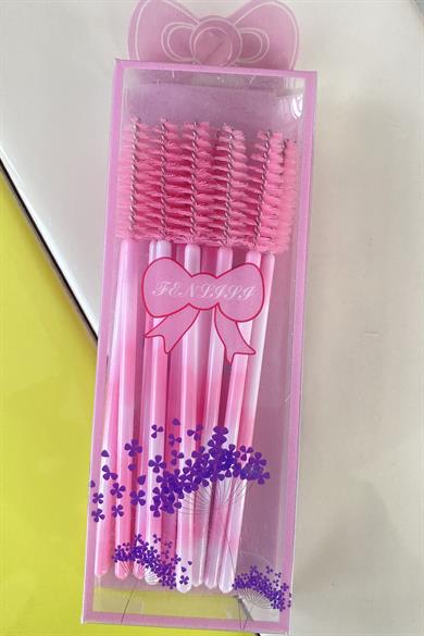 Pembe Renk Kaş Kirpik Tarama Fırçası