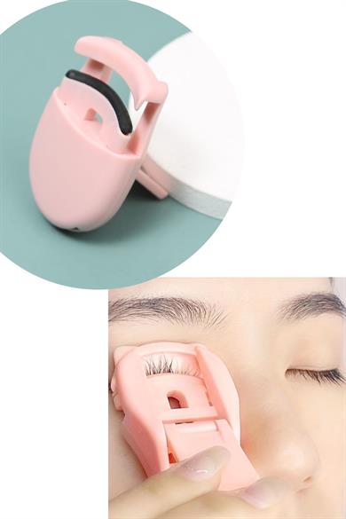 Pembe Renk Kirpik Kıvırıcı/ Kirpik Kıvırma Aparatı