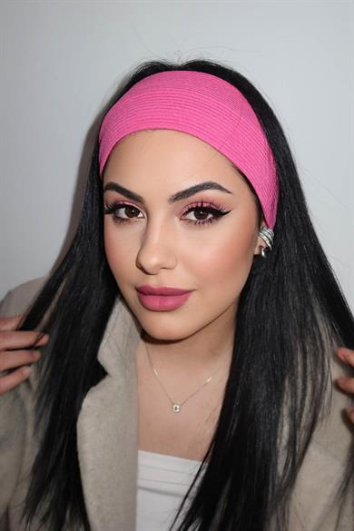 Pembe Renk Saç Bandı
