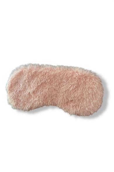 Pembe Renk Sim Detaylı Peluş Uyku Bandı