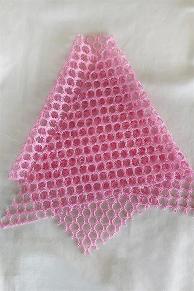 Pembe Renk Simli Fular