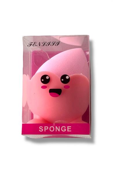 Pembe Renk Standlı Makyaj Süngeri