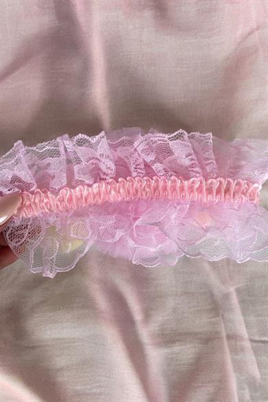 Pembe Renk Taç Figürlü Çocuk Saç Bandı