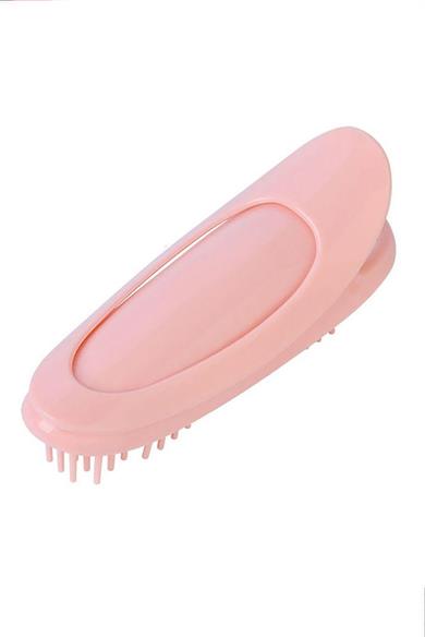 Pembe Renk Tarak Detaylı Saç Kabartma Tokası (Tek)