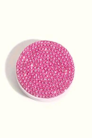 Pembe Renk Taş Detaylı 3D Telefon Tutacağı