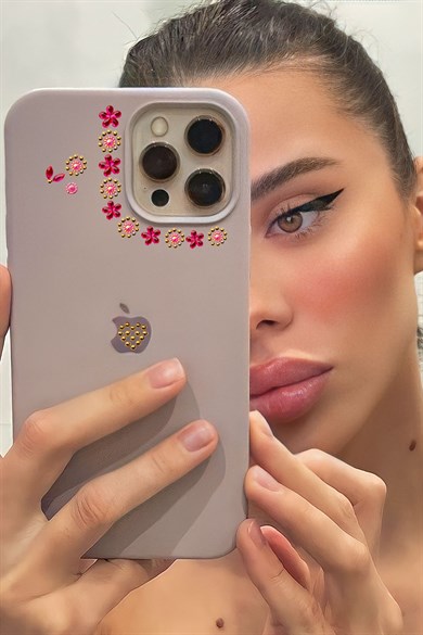 Pembe Renk Telefon Sticker/ Telefon Süsü