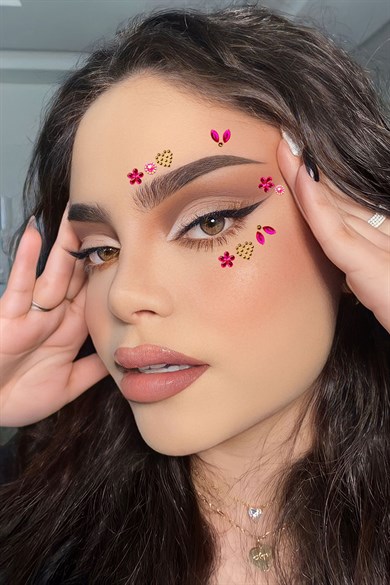 Pembe Renk Telefon Sticker/ Telefon Süsü