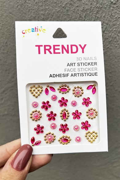 Pembe Renk Telefon Sticker/ Telefon Süsü