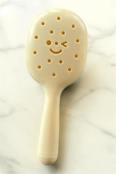 Sarı Renk Charm Takılabilen Saç Tarama Fırçası/ Tarak