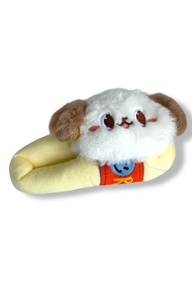 Sarı Renk Köpek Figürlü Yan Toka