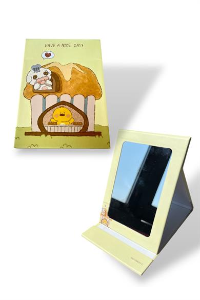 Sarı Renk Koyun Ve Çivciv Figürlü Masa Aynası