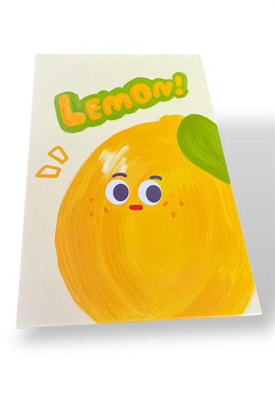 Sarı Renk Limon Figürlü Masa Aynası