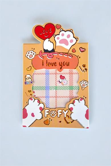 Sarı Renk Pati Figürlü Yapışkanlı Not Kağıdı