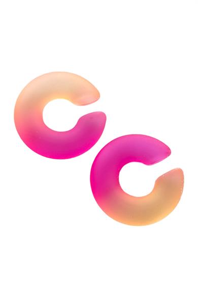 Sarı Ve Pembe Renk Ear Cuff Küpe (Çift)