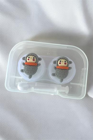 Şeffaf Renk Koyun Figürlü Lens Saklama Kutusu