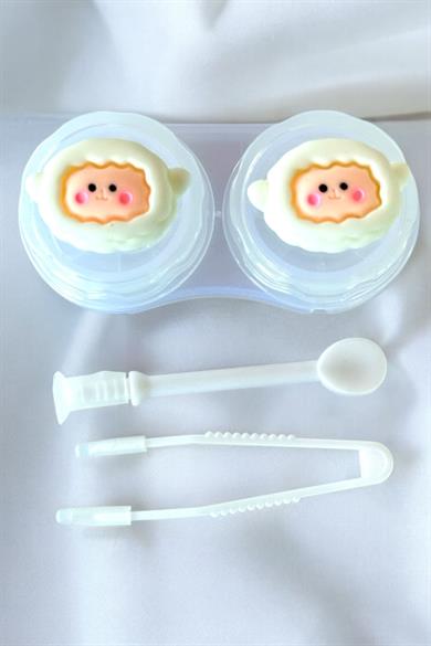 Şeffaf Renk Koyun Figürlü Lens Saklama Kutusu