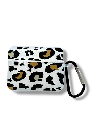 Şeffaf Renk Leopar Figürlü Airpods Pro Kılıf