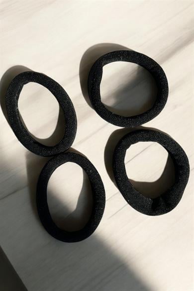 Siyah Renk 4lü Lastik Toka