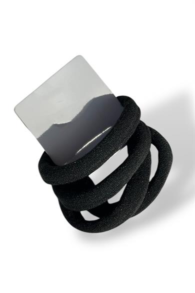 Siyah Renk 4lü Lastik Toka