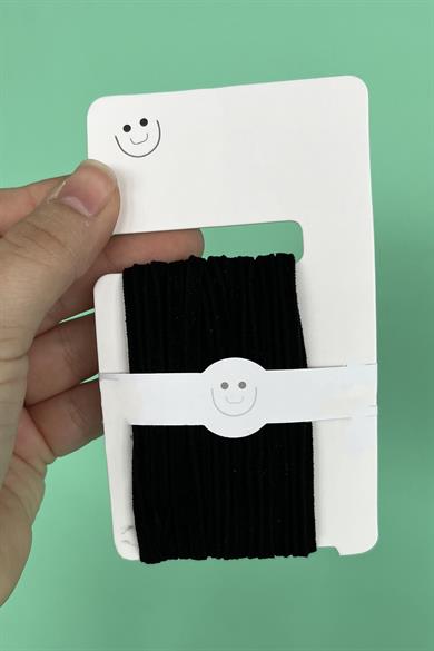 Siyah Renk 5li Lastik Toka