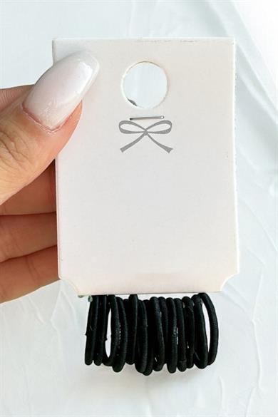 Siyah Renk Lastik Toka Set