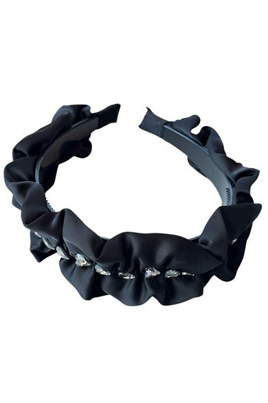 Siyah Renk Taş Detaylı Taç