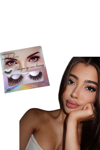 Siyah Renk Yoğun 3D Volüm Takma Kirpik 