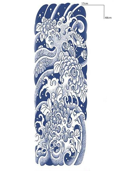 Tribal Figürlü 12 Saat Sonra Kararan Geçici Kol Dövme Tattoo