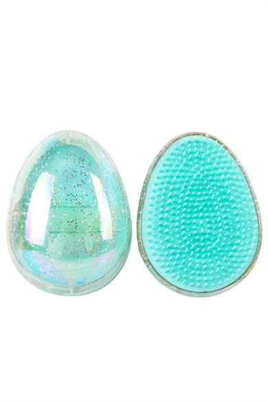 Turkuaz Renk Sim Detaylı Taşınabilir Saç Tarama Fırçası/ Tarak