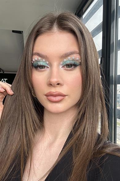 Vücut Ve Yüz Taşı/ Beyaz Renk Taşlı Sticker