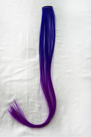 Yan Çıt Çıt Postiş / 2 Renk Ombre / 50 Cm