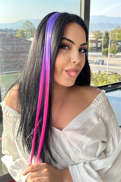 Yan Çıt Çıt Postiş / 2 Renk Ombre / 50 Cm