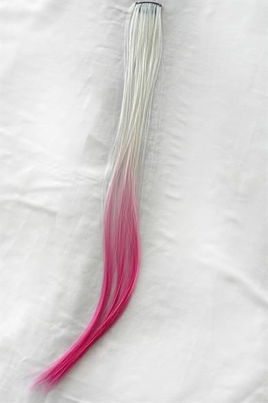 Yan Çıt Çıt Postiş / 2 Renk Ombre / 50 Cm