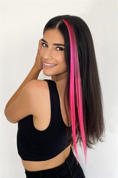 Yan Çıt Çıt Postiş / Ombre iki Renkli / 50 Cm