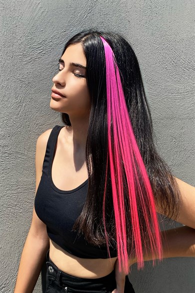 Yan Çıt Çıt Postiş / Ombre iki Renkli / 50 Cm