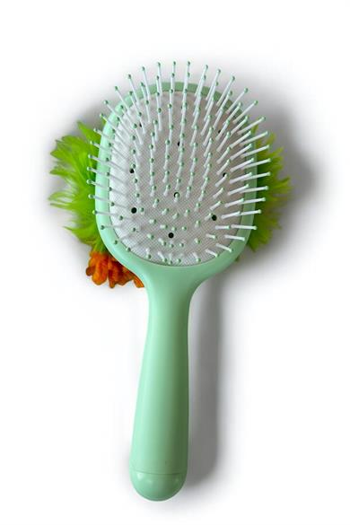 Yeşil Renk Canavar Figürlü Charm Takılabilir Saç Fırçası/Tarak