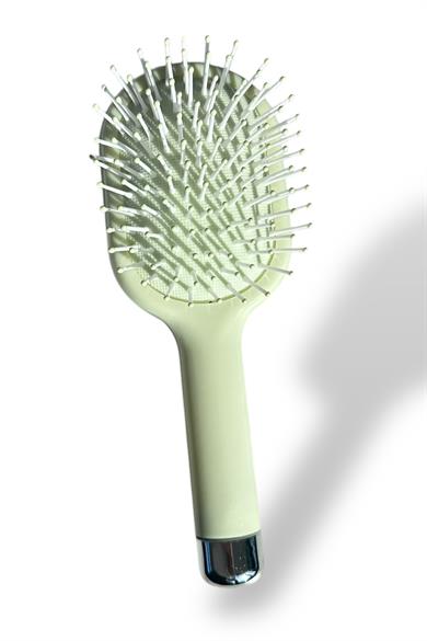 Yeşil Renk Çiçek Detaylı Saç Tarama Fırçası/ Tarak