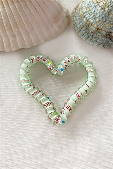 GREEN COLOR HEART HELPLEZON TIRPRAPP