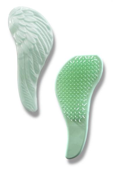 Yeşil Renk Kanat Figürlü Saç Tarama Fırçası/ Tarak