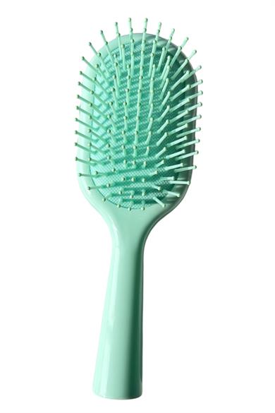 Yeşil Renk Taş Ve İnci Detaylı Saç Tarama Fırçası/ Tarak